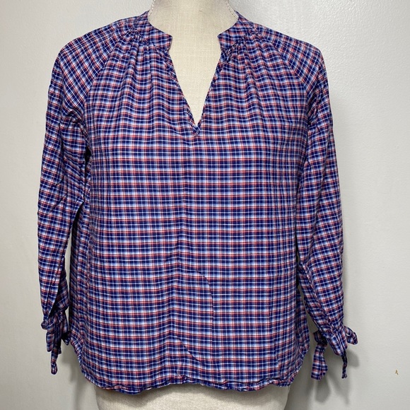 Madewell Plaid Top - Picture 2 of 11